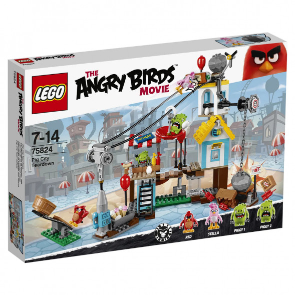 Конструктор LEGO Angry Birds 75824 Разгром Свинограда в Калининграде