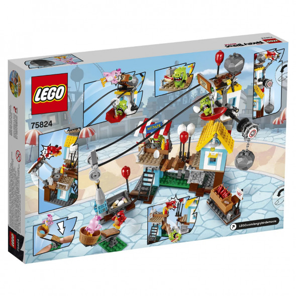 Конструктор LEGO Angry Birds 75824 Разгром Свинограда в Калининграде