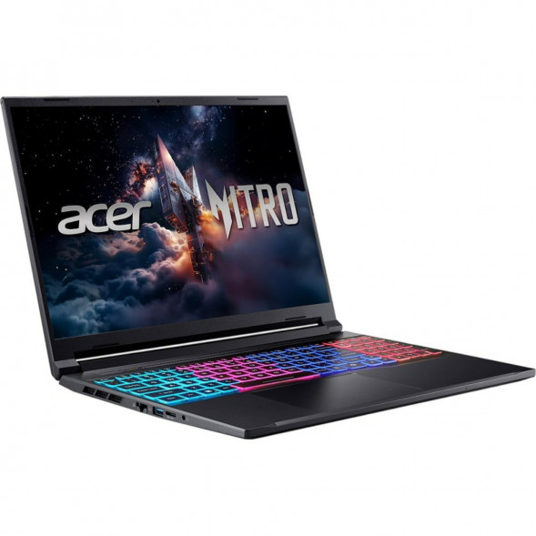 Ноутбук Acer Nitro V 16S ANV16S-71-71MF (16&amp;quot;, IPS, Intel Core 7 240H 2.5ГГц, 10 ядер, 16Гб DDR5, 1Тб SSD, RTX 5060 8Гб, Windows 11 Pro), черный в Калининграде
