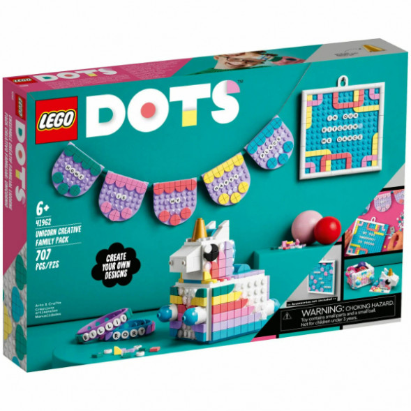 Конструктор LEGO DOTS 41962 Творческий семейный набор «Единорог» в Калининграде
