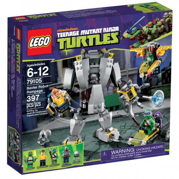 Конструктор LEGO Teenage Mutant Ninja Turtle 79105 Нападение робота Бакстера в Калининграде