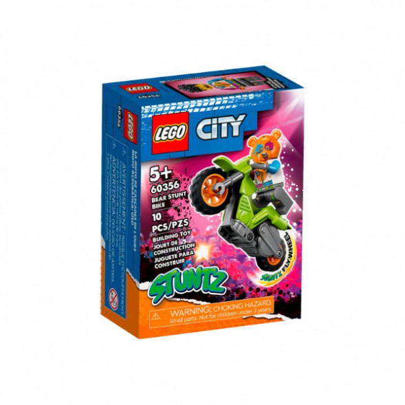 Конструктор LEGO City 60356 Трюковый мотоцикл медведя в Калининграде