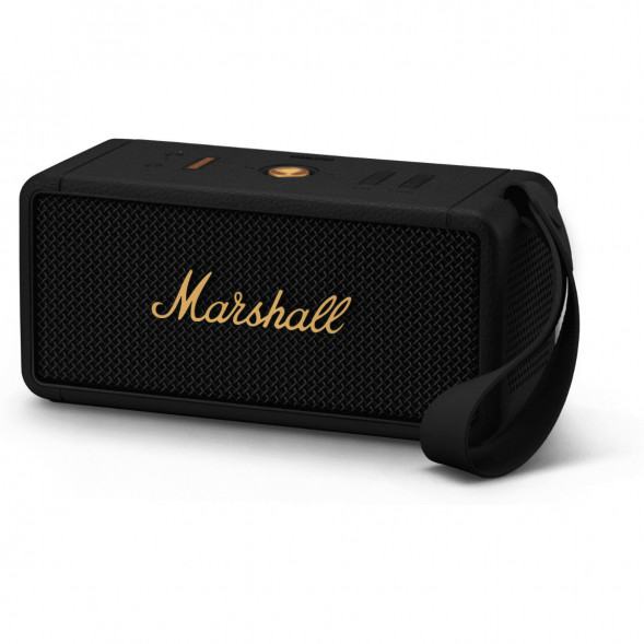 Портативная акустика Marshall Middleton, 60 Вт, черный и латунный в Калининграде
