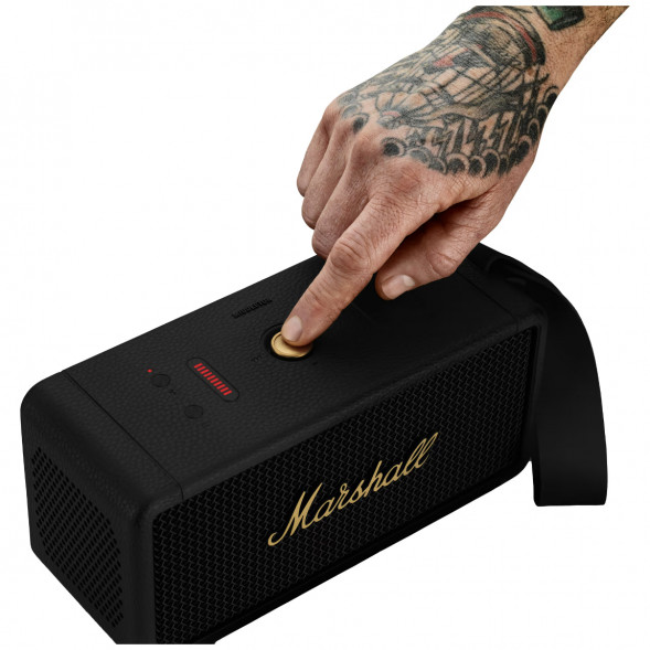 Портативная акустика Marshall Middleton, 60 Вт, черный и латунный в Калининграде