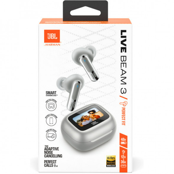 Беспроводные наушники JBL Live Beam 3, Silver в Калининграде
