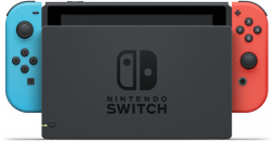 Игровая приставка Nintendo Switch rev.2 32 ГБ, красный/синий