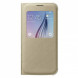 Чехол для Samsung Galaxy S6 S-View Cover (EF-CG920BFE), Gold в Калининграде