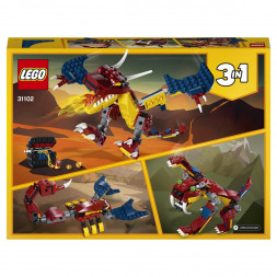 Конструктор LEGO Creator 31102 Огненный дракон