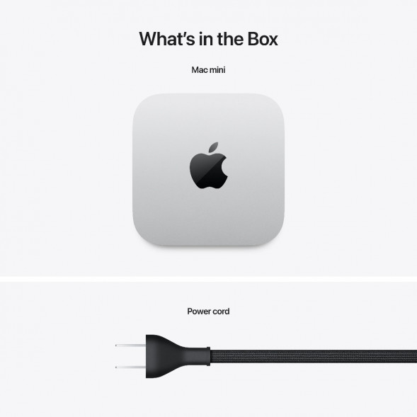Компьютер Apple Mac mini M4 2024 (MU9E3) (10 Core GPU, 16ГБ, 512ГБ SSD, Apple, macOS), серебристый в Калининграде