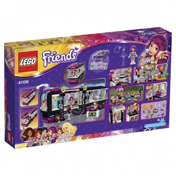 Конструктор LEGO Friends 41106 Поп звезда: гастроли в Калининграде