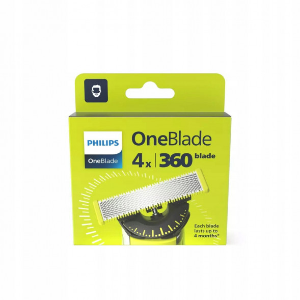 Сменные лезвия Philips Oneblade 360 QP440/50, 4 шт. в Калининграде
