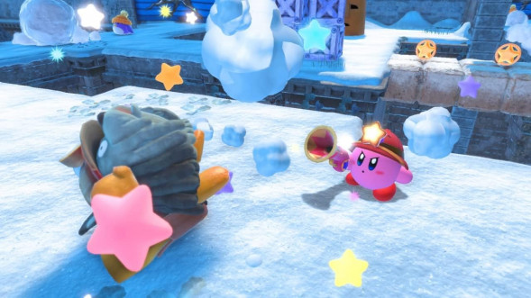 Игра Kirby and the Forgotten Land + Star-Crossed World [Nintendo Switch 2, английская версия] в Калининграде