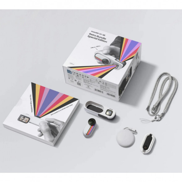 Экшн-камера Insta360 Go 3S Retro Bundle Special Edition 128ГБ, White в Калининграде
