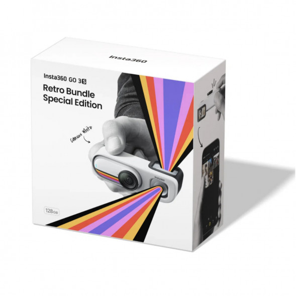 Экшн-камера Insta360 Go 3S Retro Bundle Special Edition 128ГБ, White в Калининграде