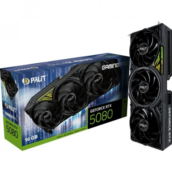 Видеокарта NVIDIA GeForce RTX 5080 Palit GamingPro V1 16GB (NE75080019T2-GB2031Y) в Калининграде