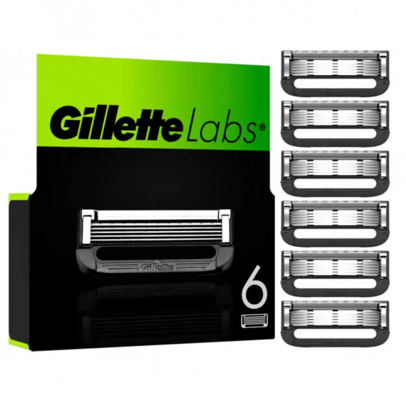 Лезвия для бритвы Gillette Labs, 6 шт. в Калининграде