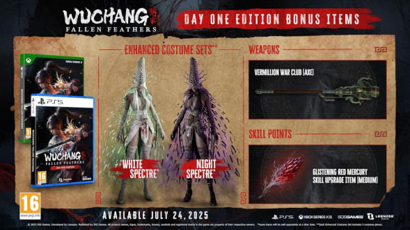 Игра Wuchang: Fallen Feathers. Day One Edition [PS5, русские субтитры] в Калининграде