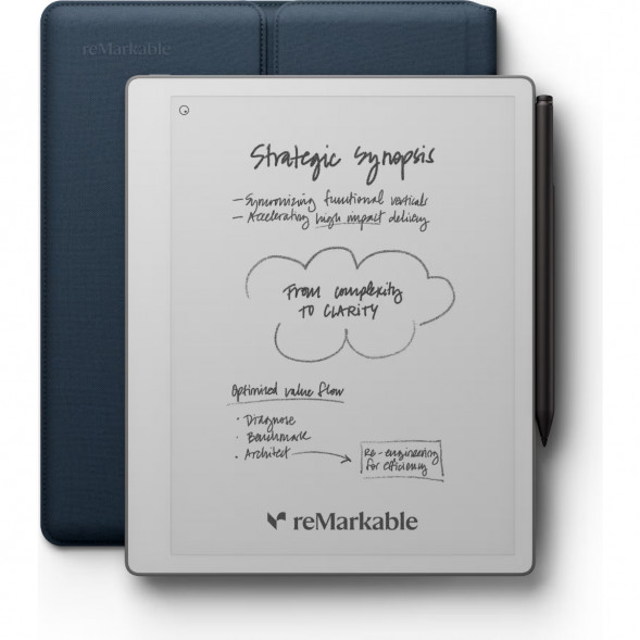 Графический планшет reMarkable Paper Pure+Marker Plus+Sleeve Folio, Ocean Blue в Калининграде